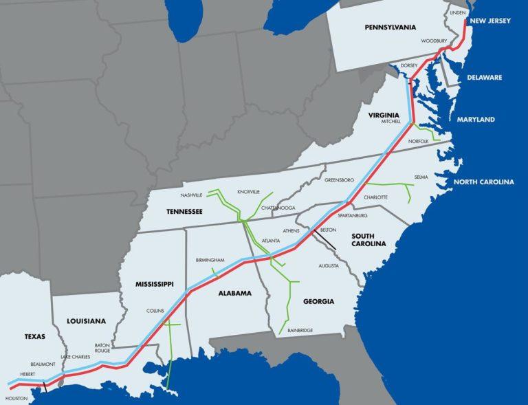 colonial pipeline system map 768x589 1