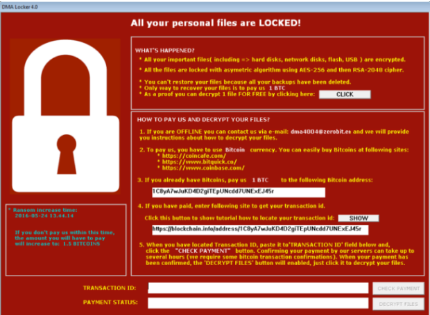 El ransomware Locker 4.0 se prepara para un despliegue masivo